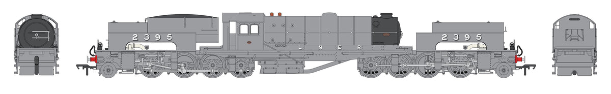 2395 LNER U1 - LNER Works Grey - 2395 - OO Scale - DCC Sound Fitted – Heljan.com