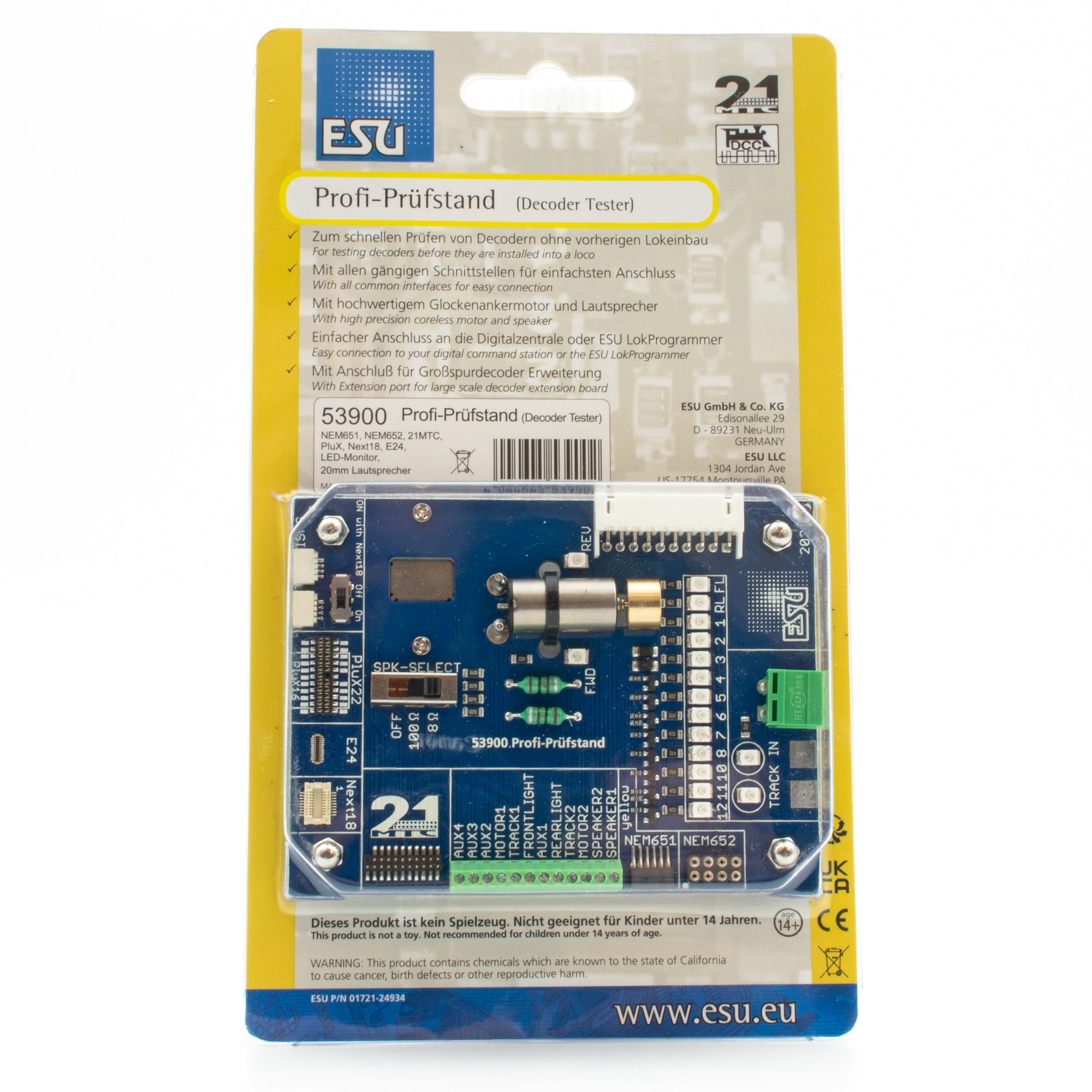 ESU 53900 Profi Decoder Tester – Heljan.com