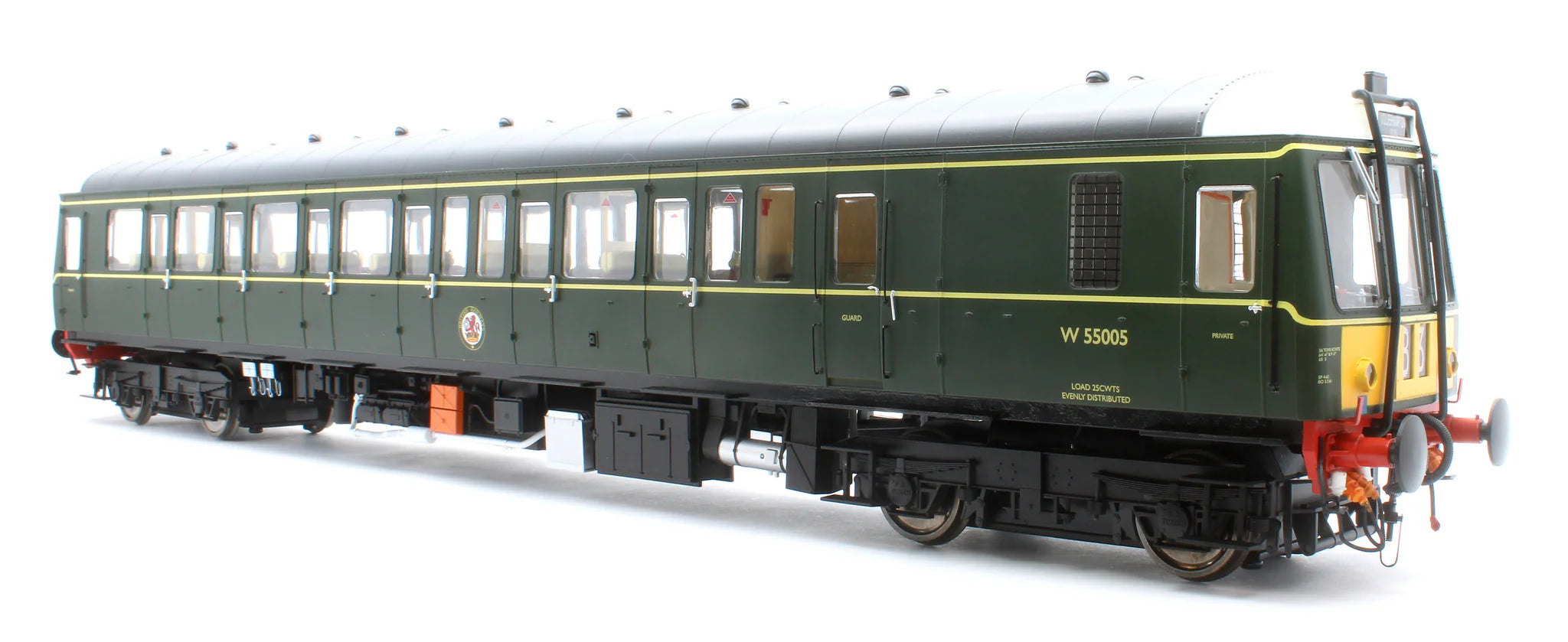 Class 122 - BR Green - W55005 - O Scale