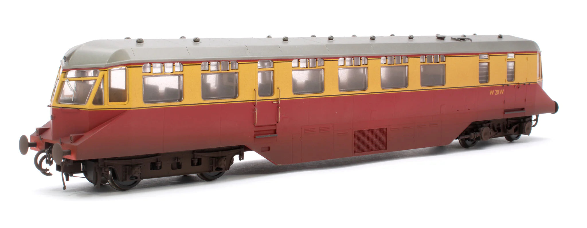 GWR AEC Railcar - BR Crimson/Cream - W20W - OO Scale - Weathered