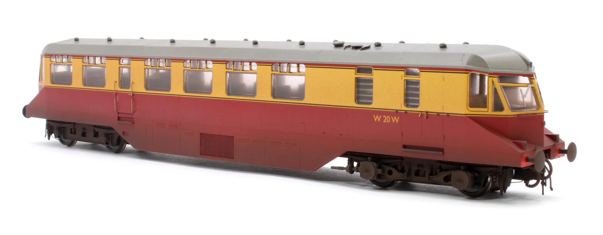 GWR AEC Railcar - BR Crimson/Cream - W20W - OO Scale - Weathered
