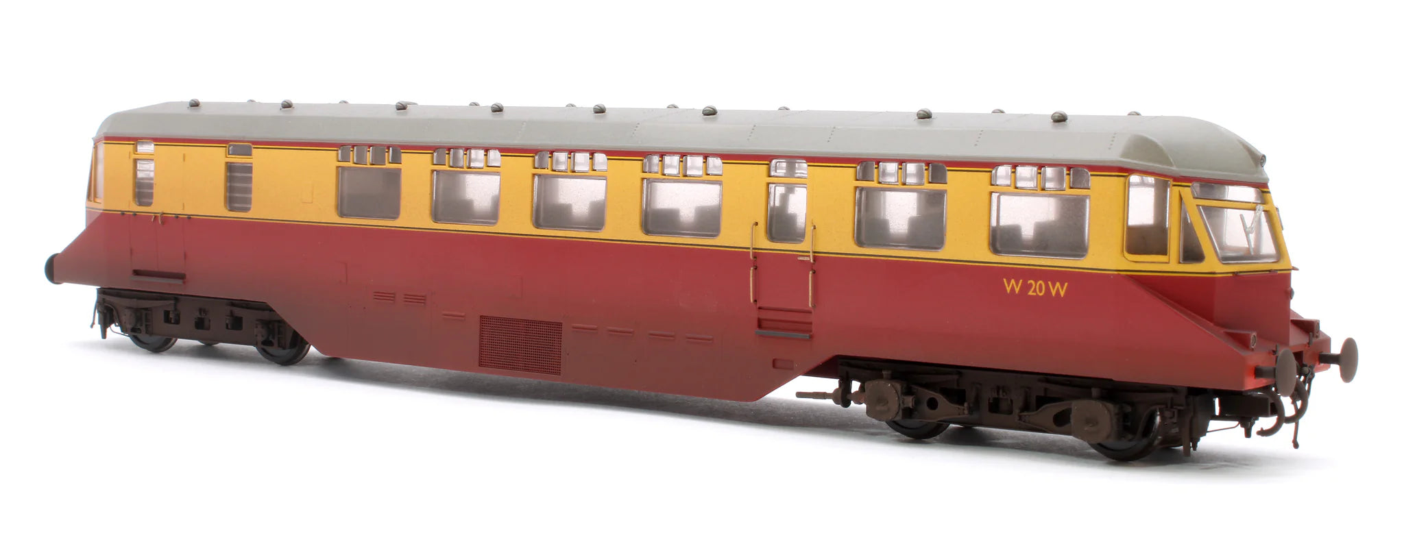 GWR AEC Railcar - BR Crimson/Cream - W20W - OO Scale - Weathered