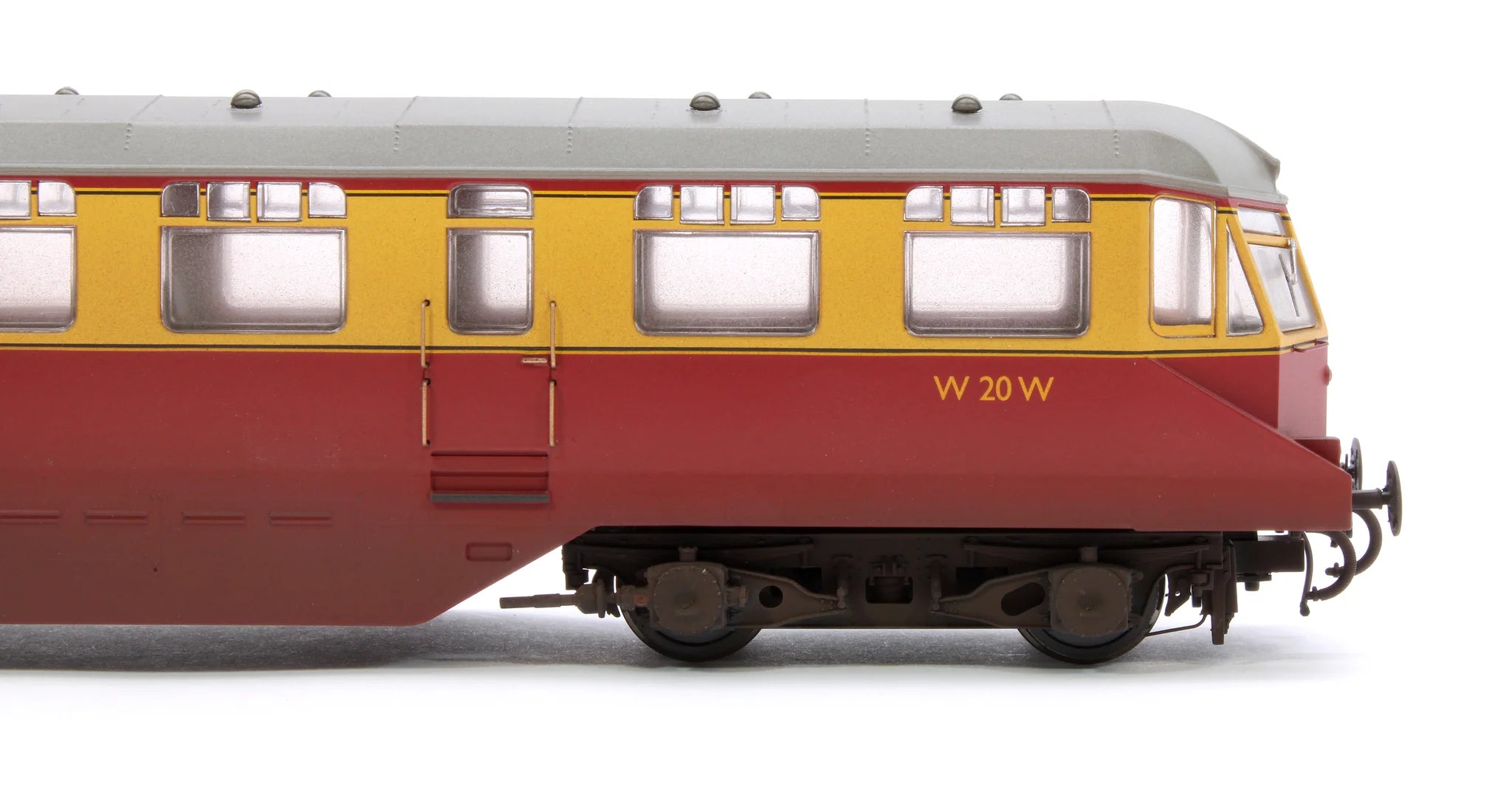 GWR AEC Railcar - BR Crimson/Cream - W20W - OO Scale - Weathered