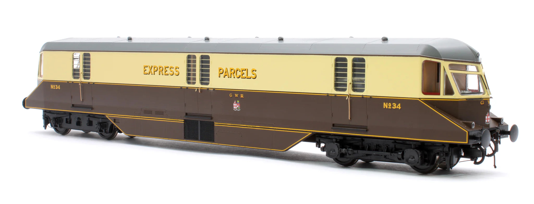 GWR AEC Railcar - GWR Chocolate/Cream - 34 - OO Scale
