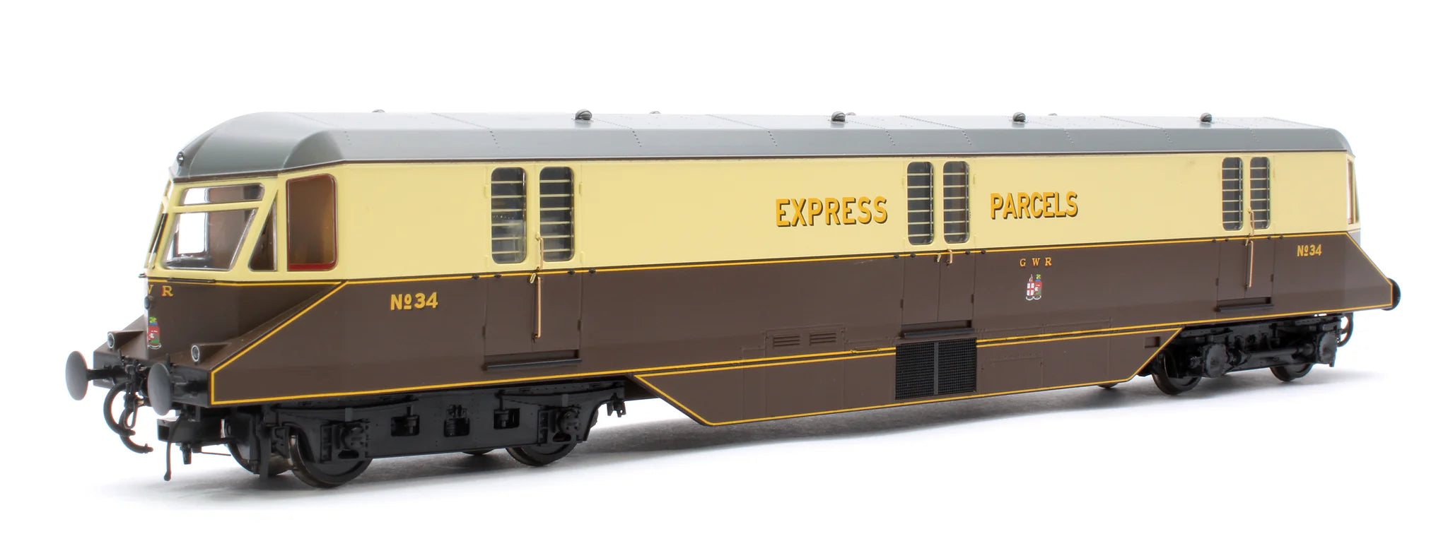 GWR AEC Railcar - GWR Chocolate/Cream - 34 - OO Scale