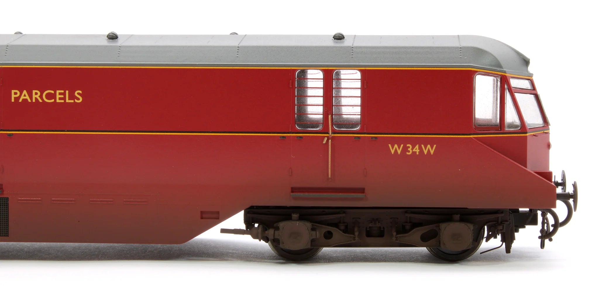GWR AEC -rautavaunu - BR Crimson - 34 - OO-mittakaava - Sään kuluttama