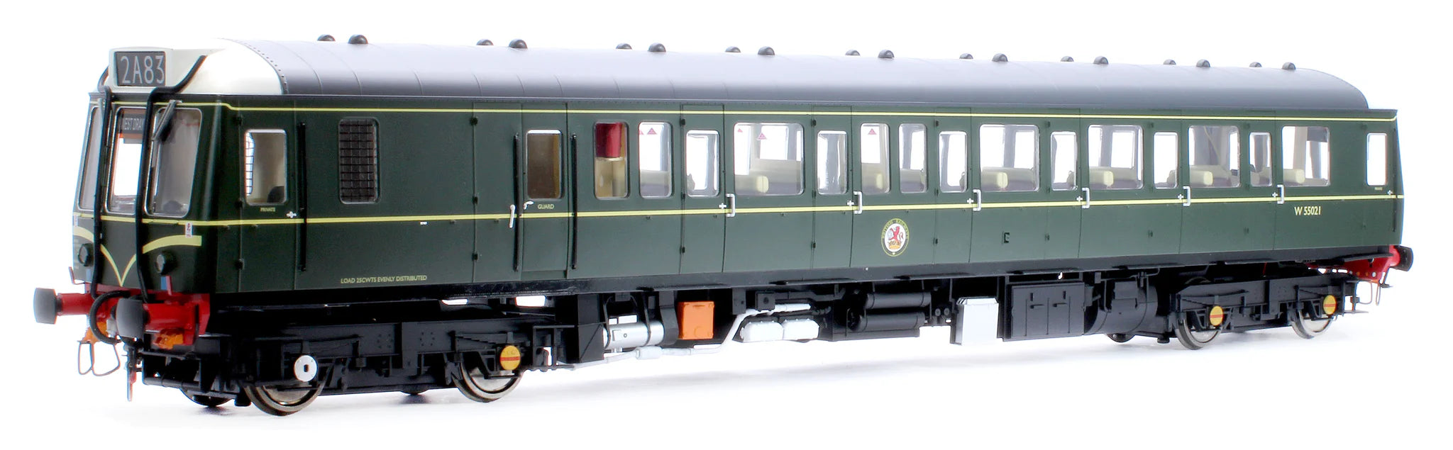 Class 121 - BR Green - W55021 - O Scale