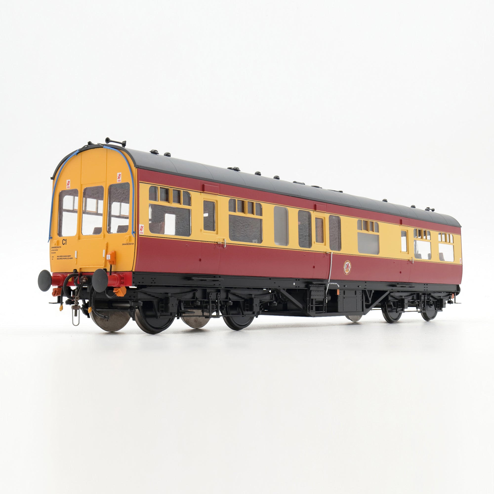 Salon d'inspection LMS - Rouge cramoisi/Crème BR - Non numéroté - Échelle O