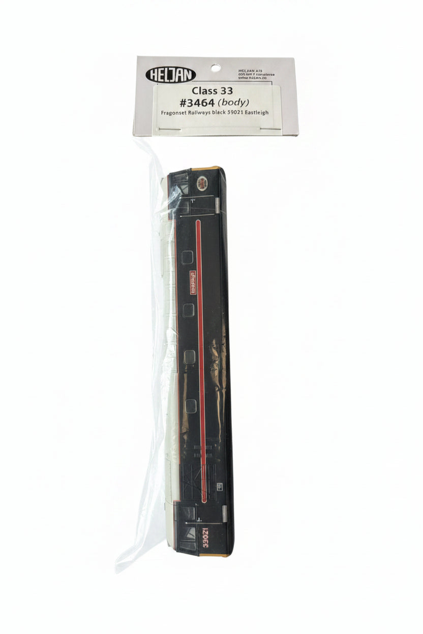 OO gauge body class 33 complete painted body, Fragonset Railways black 33021 Eastleigh