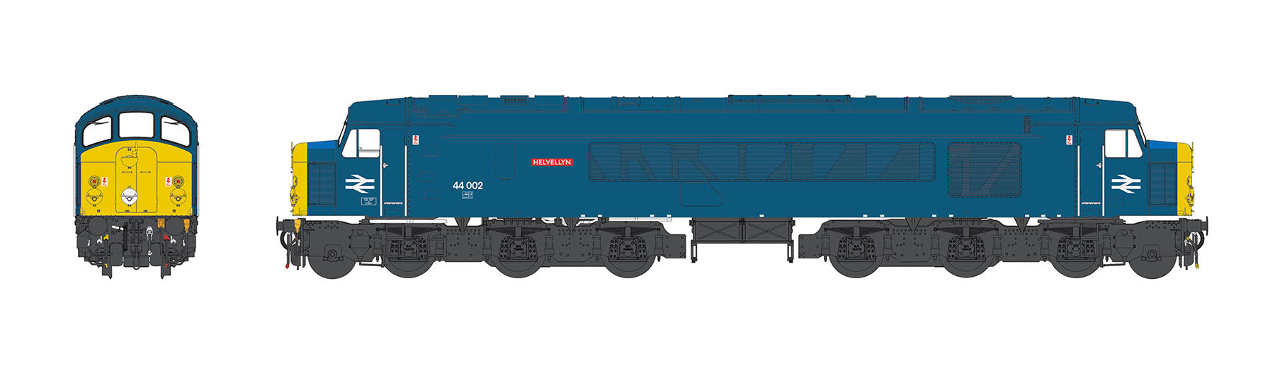 Class 44 - BR Blue - 44002 - OO Scale - DCC Sound Fitted