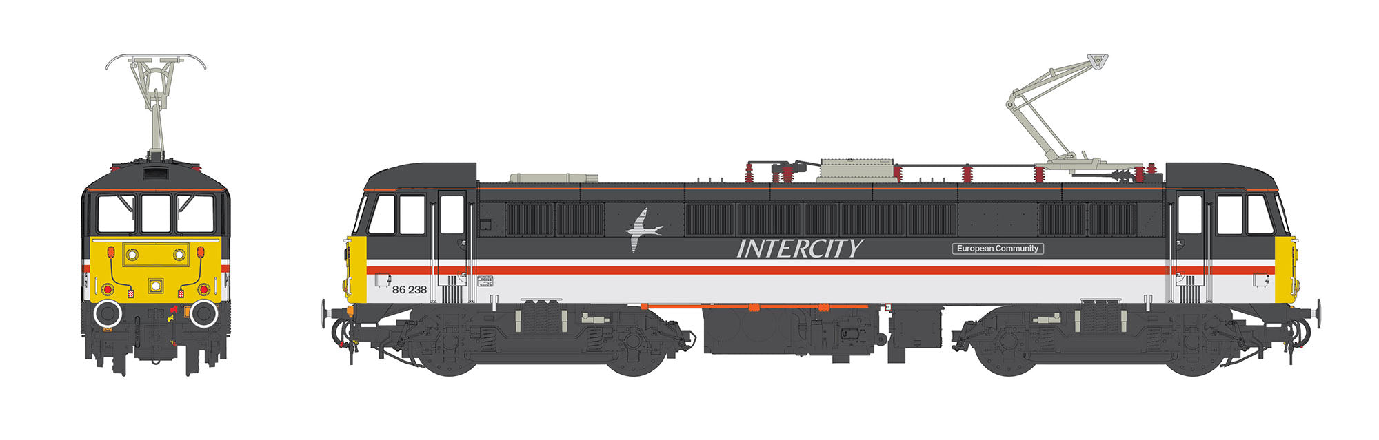 Class 86 - InterCity - 86238 - OO Scale
