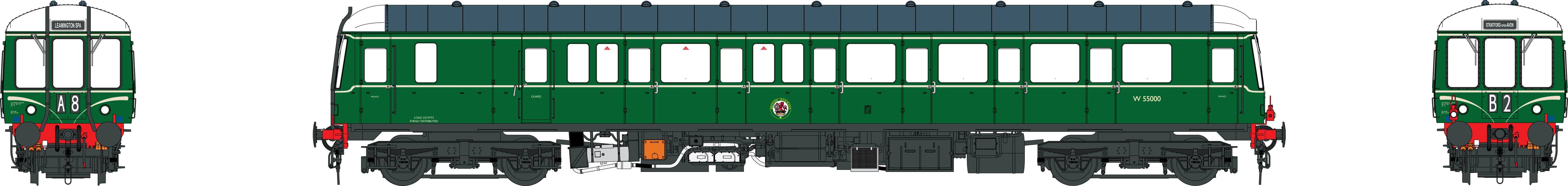 Luokka 122 - BR Vihreä - W55000 - TT Mittakaava