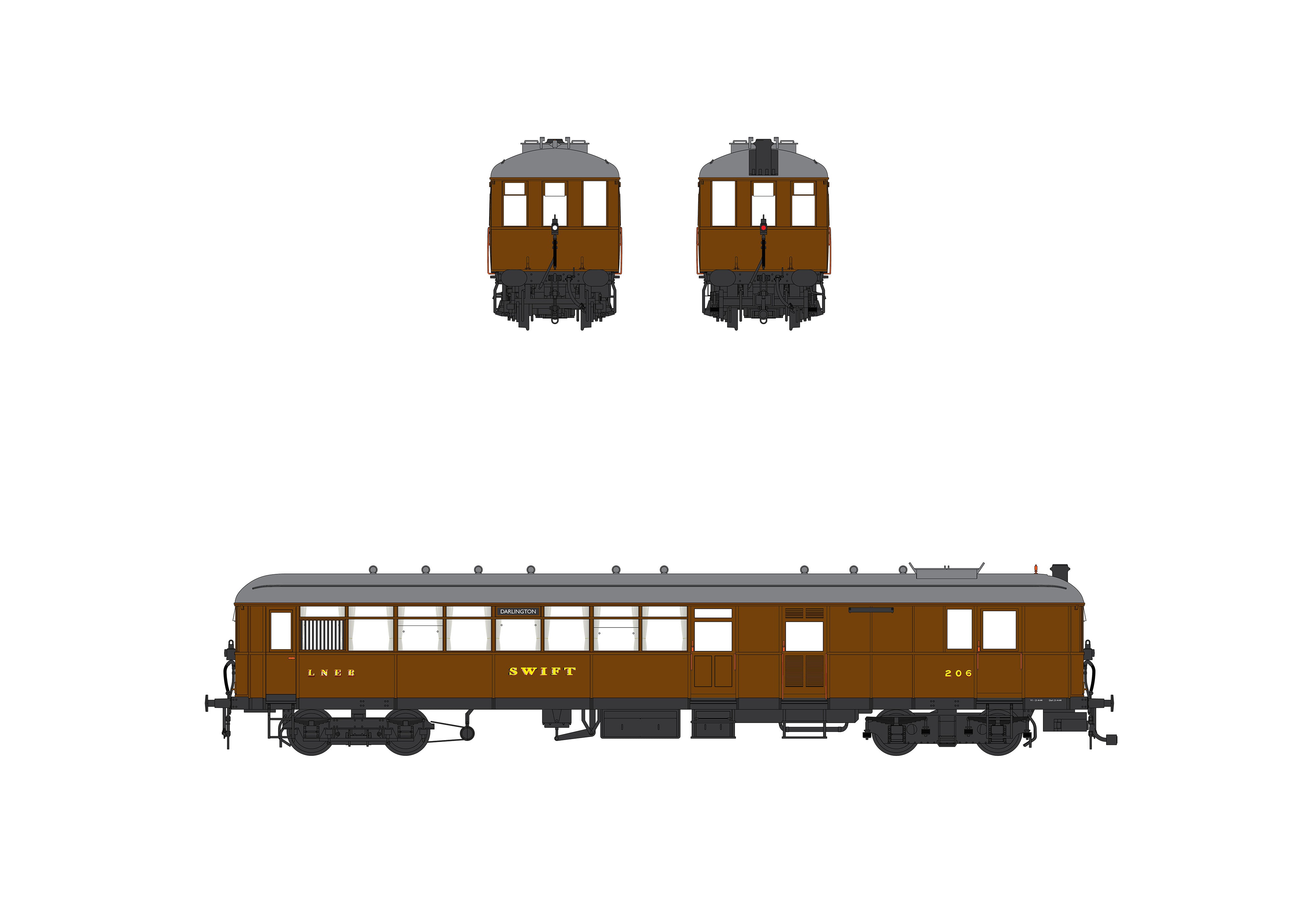 Sentinel Güterwagen - LNER Kriegsmarinebraun - 2231 SWIFT